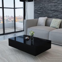 Vidaxl Coffee Table High Gloss Black