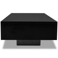 Vidaxl Coffee Table High Gloss Black