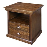 Casual Home Lincoln Nightstand Compartment, Concealment Furniture, Mocha