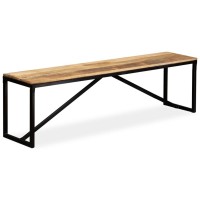 Vidaxl Bench Solid Mango Wood 63X13.8X17.7