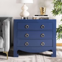 Safavieh Home Dion Lapis Blue And Gold 3-Drawer Chest