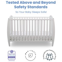 Delta Children Twinkle 4-In-1 Convertible Baby Crib, Easy To Assemble, Sustainable New Zealand Wood, Jpma Certified, White