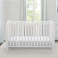 Delta Children Twinkle 4-In-1 Convertible Baby Crib, Easy To Assemble, Sustainable New Zealand Wood, Jpma Certified, White