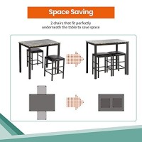 Fdw Dining Table Set Kitchen Table And Chairs Dining Table For 4 Dining Room Table Set For Small Spaces Home Furniture Rectangular Modern