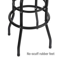 Workpro Shop Stool Bar Stool With Padded Swivel Shop Seat, Black, W112012A