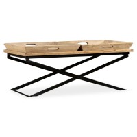 Vidaxl Coffee Table Solid Mango Wood 43.3X21.7X16.5