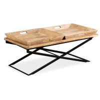 Vidaxl Coffee Table Solid Mango Wood 43.3X21.7X16.5