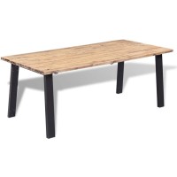 Vidaxl Dining Table Solid Acacia Wood 66.9X35.4