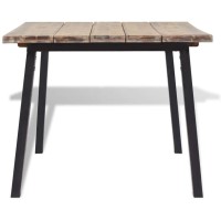 Vidaxl Dining Table Solid Acacia Wood 66.9X35.4