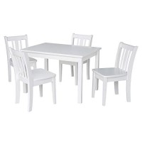 International Concepts Table With 4 San Remo Juvenile Chairs White