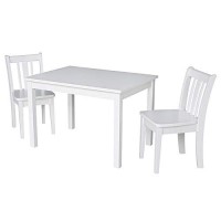 International Concepts Table With 2 San Remo Juvenile Chairs White