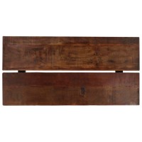 Vidaxl Bar Table Solid Reclaimed Wood Dark Brown 59.1X27.6X42.1