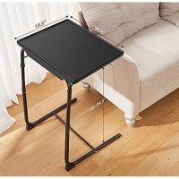 Adjustable Tv Trays - Tv Tray Tables On Bed & Sofa, Adjustable Laptop Table As Tv Food Tray, Work Tray With 6 Heights & 3 Tilt Angles Adjustable By Huanuo (2 Pack)
