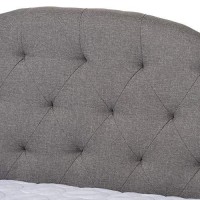Baxton Studio Eliza Tufted Queen Daybed In Grey
