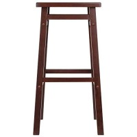 Winsome Carter 29 Walnut Finish Bar Stool