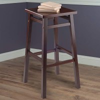 Winsome Carter 29 Walnut Finish Bar Stool