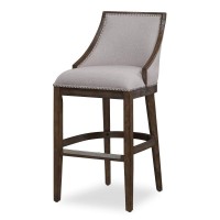 American Woodcrafters Gilford 26 Stationary Counter Stool In Drift Brown And Beige