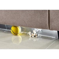 Bowerbird Clear Toy Blockers For Furniture - Stop Things From Going Under Couch Sofa Bed And Other Furniture - Suit For Hard Surface Floors Only