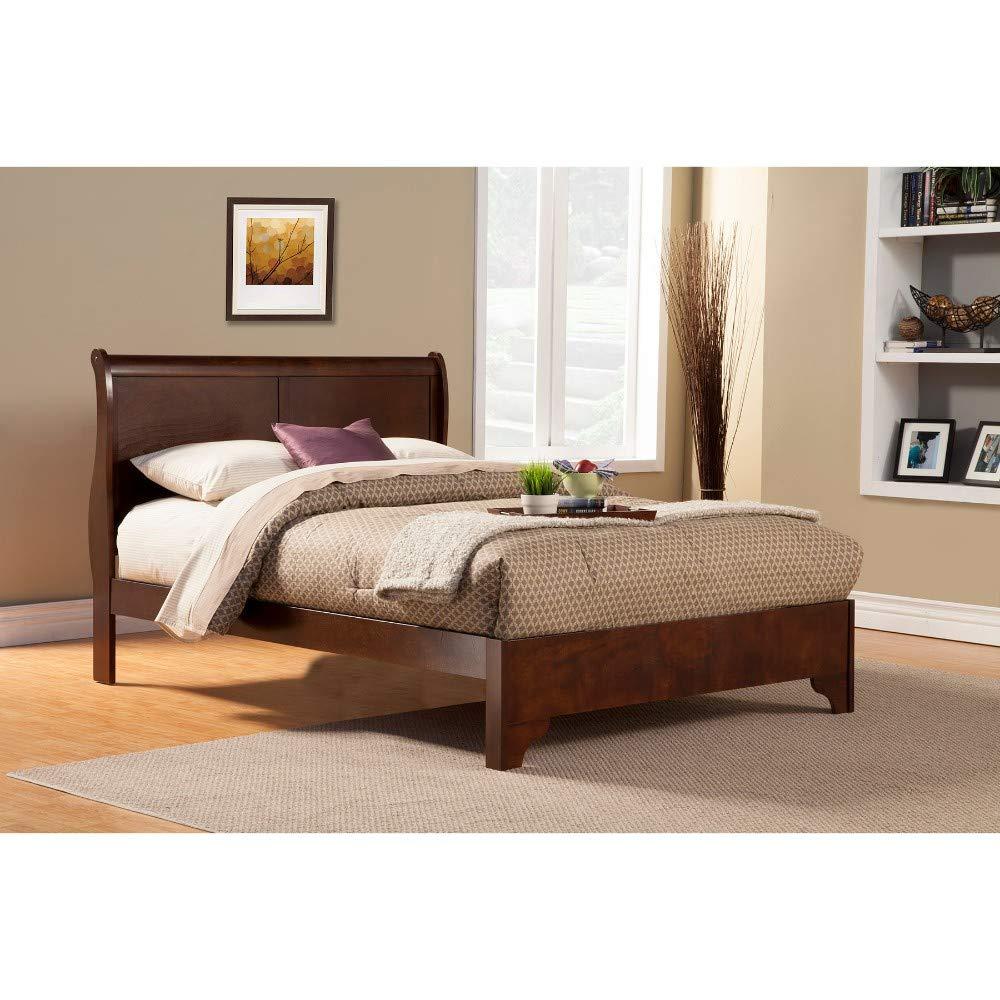 Benjara Benzara Classy Wooden Full Size Bed, Brown