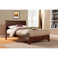 Benjara Benzara Classy Wooden Full Size Bed, Brown