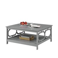 Convenience Concepts Omega Square 36 Coffee Table, Gray