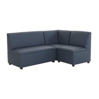 Brand New World Modern Casual Kids Upholstery Furniture 3 Piece Set - Blue