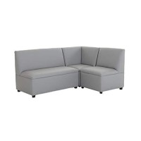 Brand New World Modern Kids Upholstery Furniture 3 Piece Set - Gray
