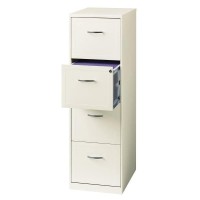 Hirsh Industries Value Pack (Set Of 2) 18 Deep 4 Drawer Vertical File Cabinet In Pearl White