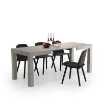 Mobili Fiver, First Extendable Table, Concrete Grey, Made In Italy