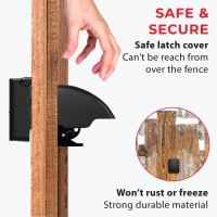 Keyless Gate Lock - Secure Fence Lock And Latch - Strong Durable System Regular - 1-Pack