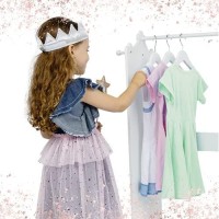 Milliard Dress Up Storage Kids Costume Organizer Center, Open Hanging Armoire Closet Unit Furniture