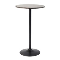 Pearington Lucia Round Bar And Pub Table With Faux Marble Top, 1 Pack,