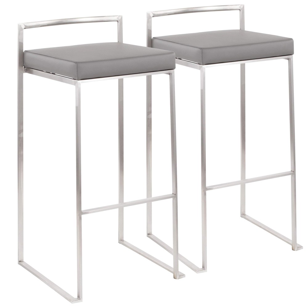 Lumisource Fuji Stacker Barstool - Set Of 2