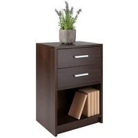 Winsome Wood Molina Accent Table, Cocoa 15.75 In X 12.48 In X 23.62 In