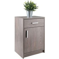 Winsome Wood Astra Accent Table, Ash Gray