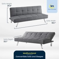 Serta Rane Convertible Sofa Bed, Charcoal