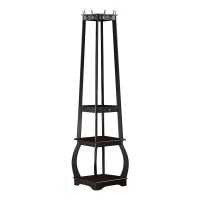 K And B Furniture Co Inc K & B Cr1436 Coat Rack With Storage Black