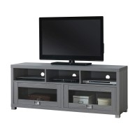 Techni Mobili Durbin Tv Stand Console With Storage Scratch Resistant Compressed Wood Tv Cabinet For Tvs Up To 75 Grey