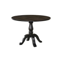 Best Master Furniture 42 In. Round Dining Table, Vintage Black