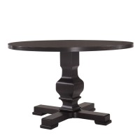 Carolina Chair & Table Carson 47 Round Pedestal Dining Table, Espresso