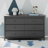 Storkcraft Alpine 6 Drawer Dresser - Gray