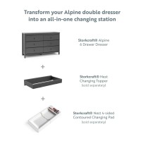 Storkcraft Alpine 6 Drawer Dresser - Gray
