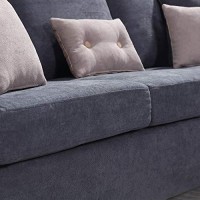 Honbay Convertible Sectional Sofa, L Shaped Couch With Reversible Chaise For Small Space, Dark Grey