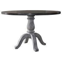 Best Master Furniture Cottage Dining Table Only, Weathered Graywhite