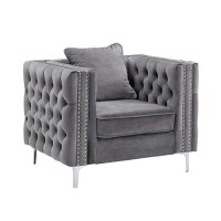 Lilola Home Lhf-89715-C Chair, Grey