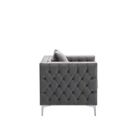 Lilola Home Lhf-89715-C Chair, Grey