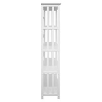 Casual Home Mission Style 5-Shelf White Bookcase,310-61