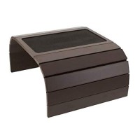 Meistar Global Sofa Couch Arm Tray Table With Eva Base. Weighted Sides. Fits Over Square Chair Arms. (Dark Brown)