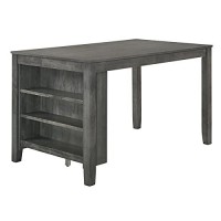Best Quality Furniture Counter Height Table Only, Gray