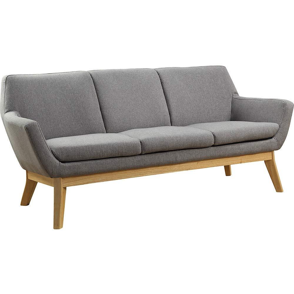 Lorell Quintessence Collection Upholstered Sofa, Gray